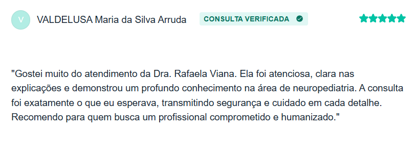 Depoimento de paciente da Dra. Rafaela Viana